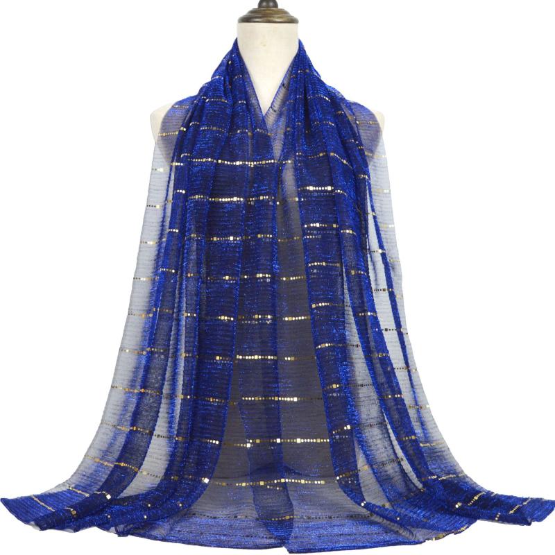 Scarves A6 1pcs Muslim Women Crinkle Hijab Scarf Soft Solid Cotton Head ScarvesTurban Shawls And Wraps Femme Musulman Kopftuch