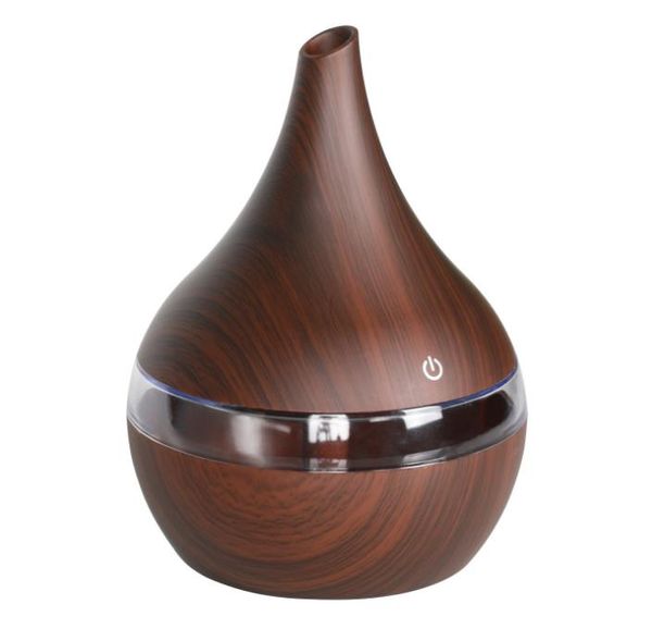 2021 Wholesale 300ml Electric USB Aroma air diffuser wood Ultrasonic air humidifier Essential oil Aromatherapy cool mist maker for home car