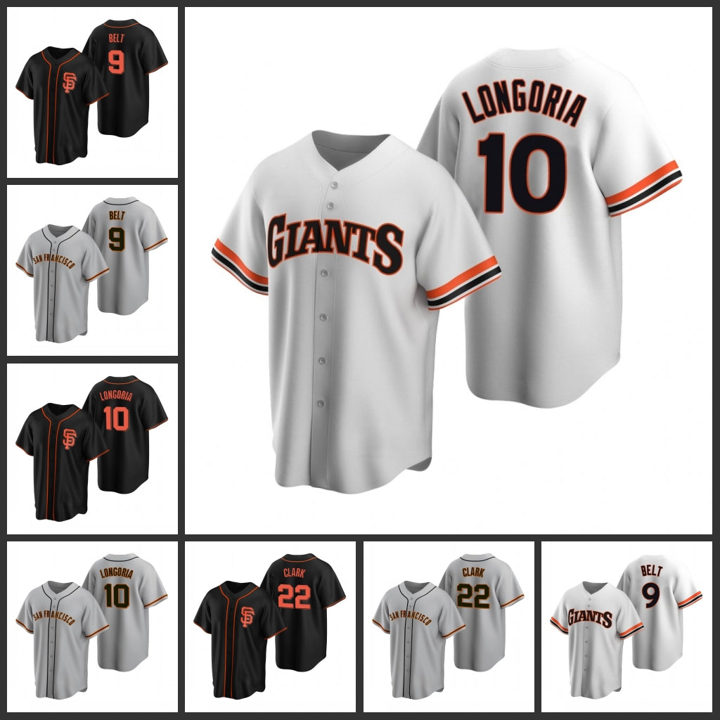 San&#13;Francisco&#13;Giants&#13;Men Brandon Belt Evan Longoria Will Clark Women Youth Jersey