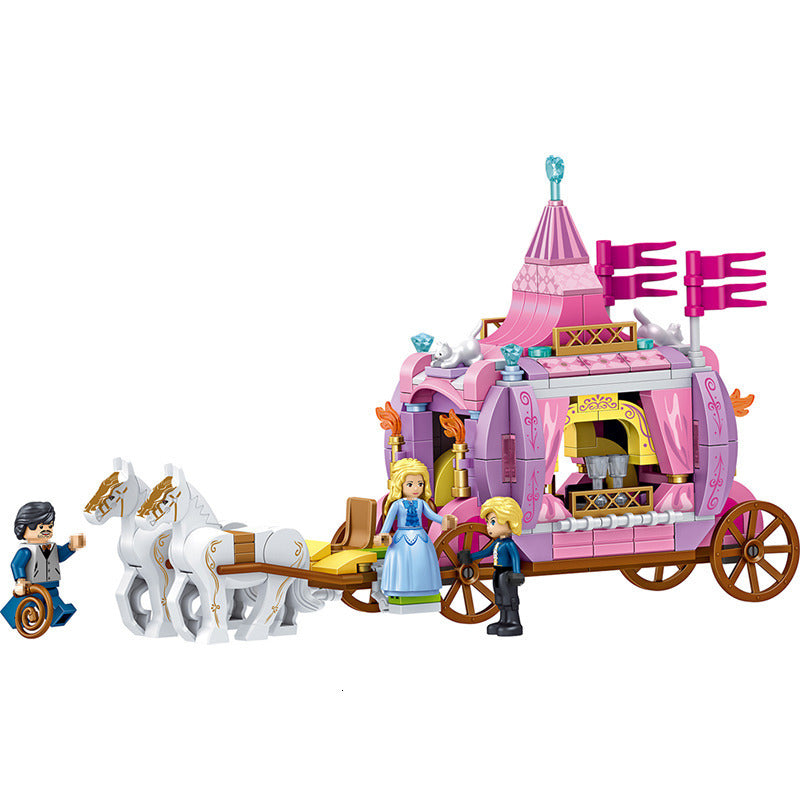 Cinderella Royal Carriage Building Princess Figures Legoings Friends Blocks Bricks Model Toys Girls Gift 1008