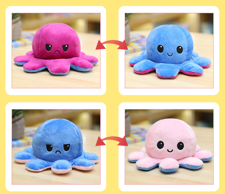 toy octopus 20cm-30cm-40cm reversible octopus stuffed octopus soft Wholesale children gifts toys dolls dolls pillow animal toys baby gif