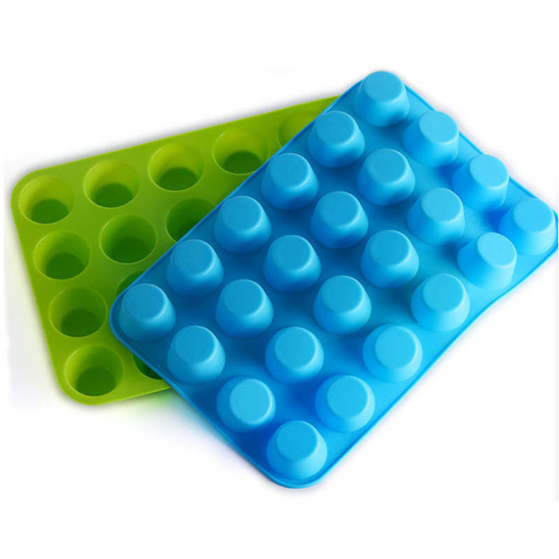 1Pcs Silicone Cake Mold Mini Muffin Cup Food Grade Silicone Baking Accessories Cookies Cupcake Mould Tray Cake Mold Non-Stick