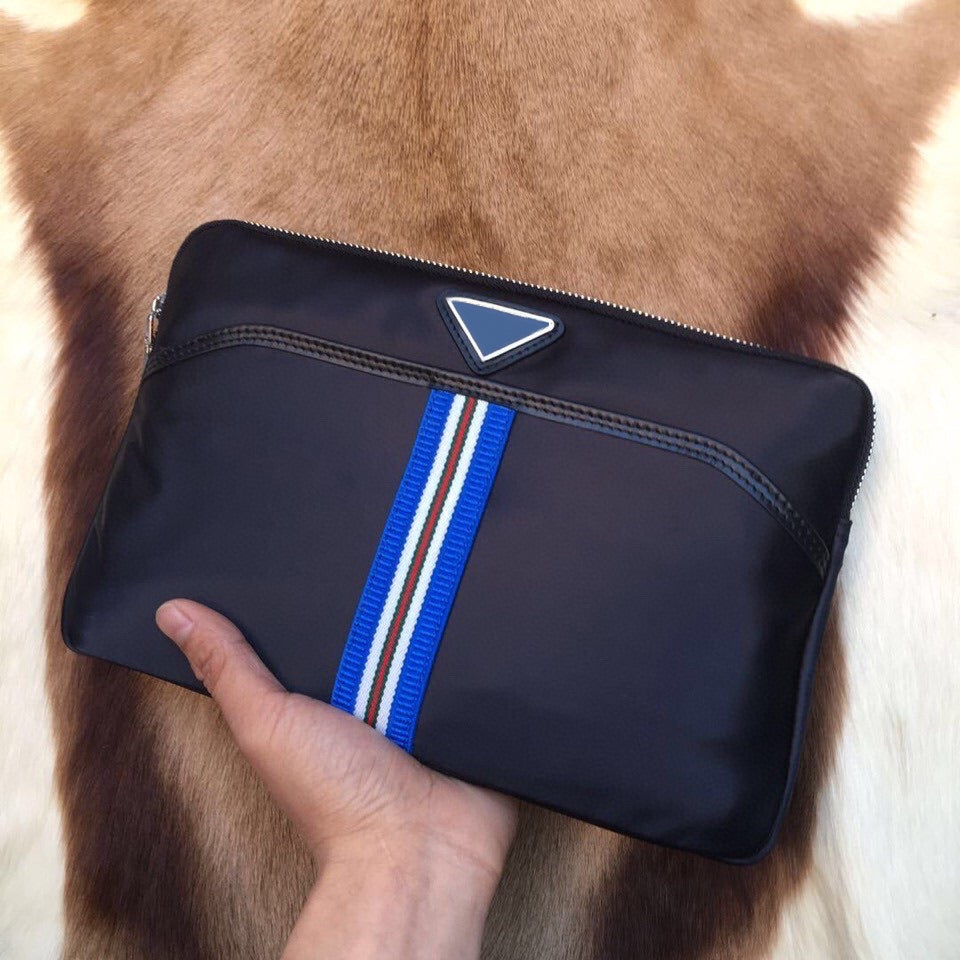 2021 Men&#039;s black nylon clutch bag fashion casual business office portable multi-function coin purse card holder