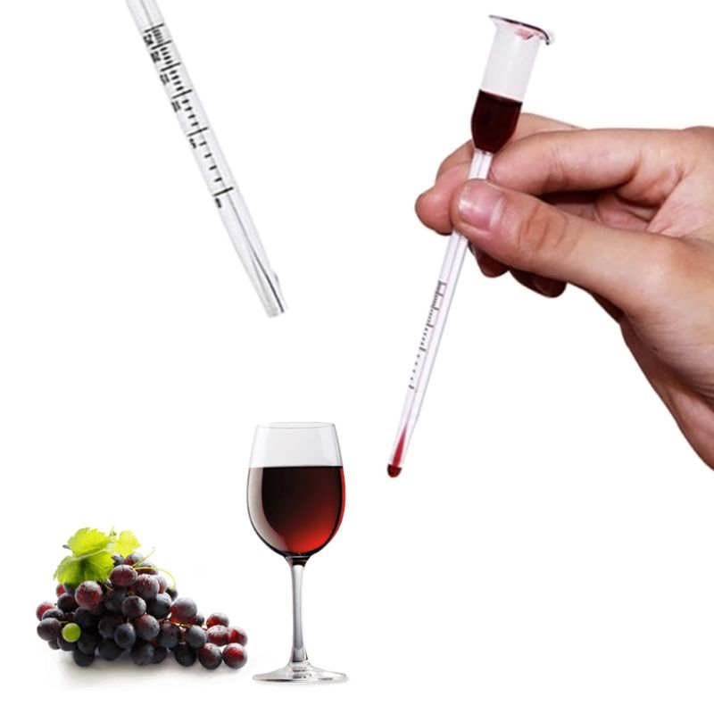 Tester Vintage Meten Bottle Set Tool Alcohol Meter Wine Concentration Meter 0-50-0-100 Hydrometer 13 Cm