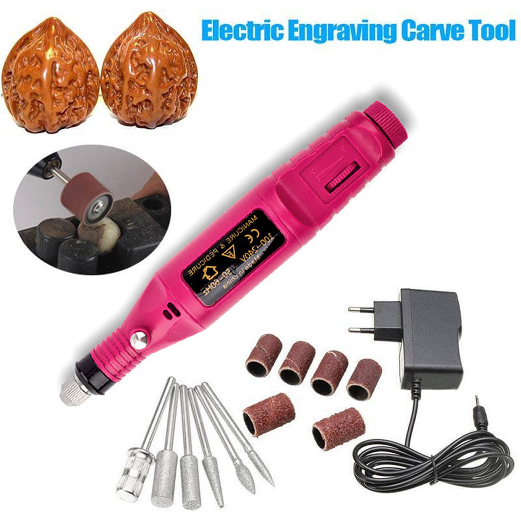 15 p diy pen electrical engraving carving tool suitable for jewelry metal pedicure glass machine nail art