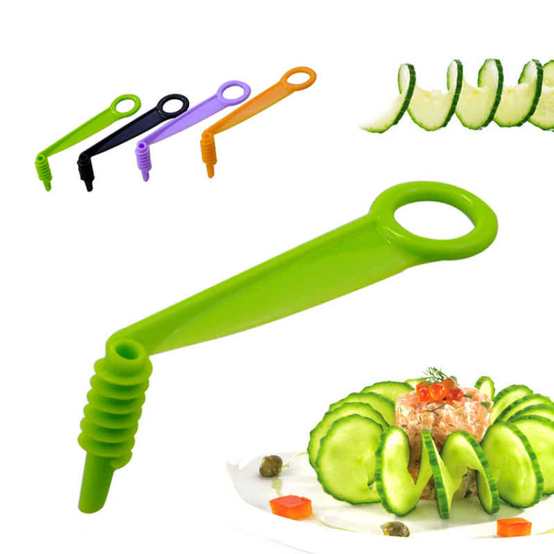 3PCS Plastic Spiral Slicer Vegetables Fruit Spiral Knife Cucumber Potato Salad Carrot Chopper Screw Slicer Cutter Kitchen Tools