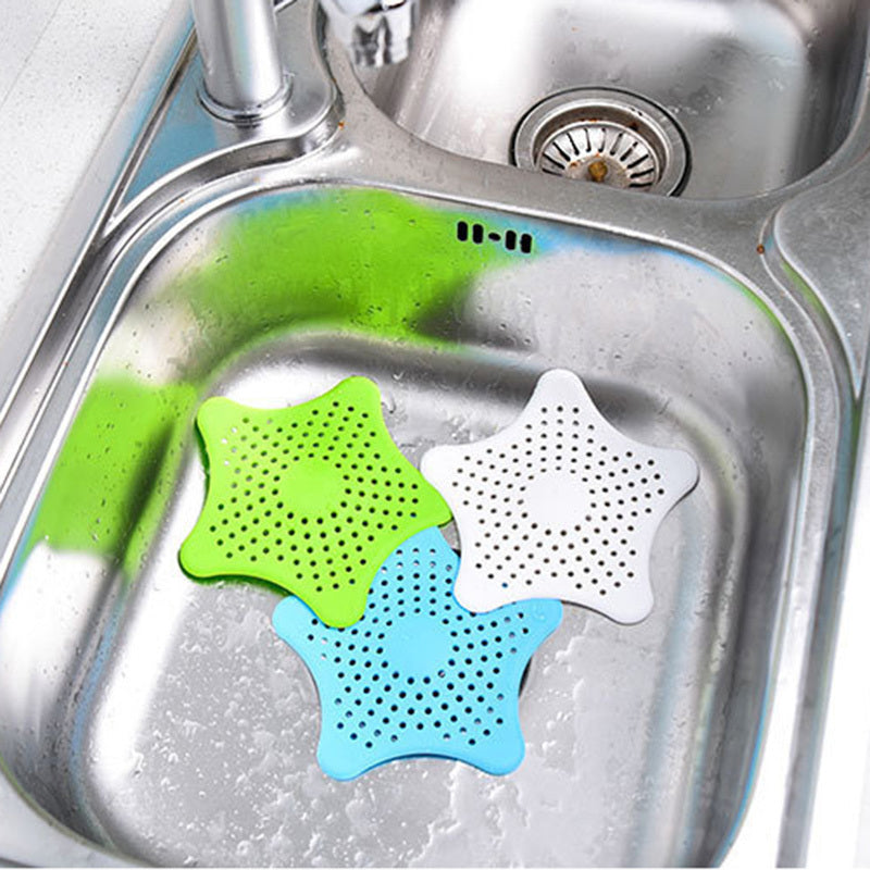 Household Sink Filter Shower Drain Hair Catcher Stopper Kitchen Bathroom Floor Drain Cover Universal Anti-clogging Sink Strain