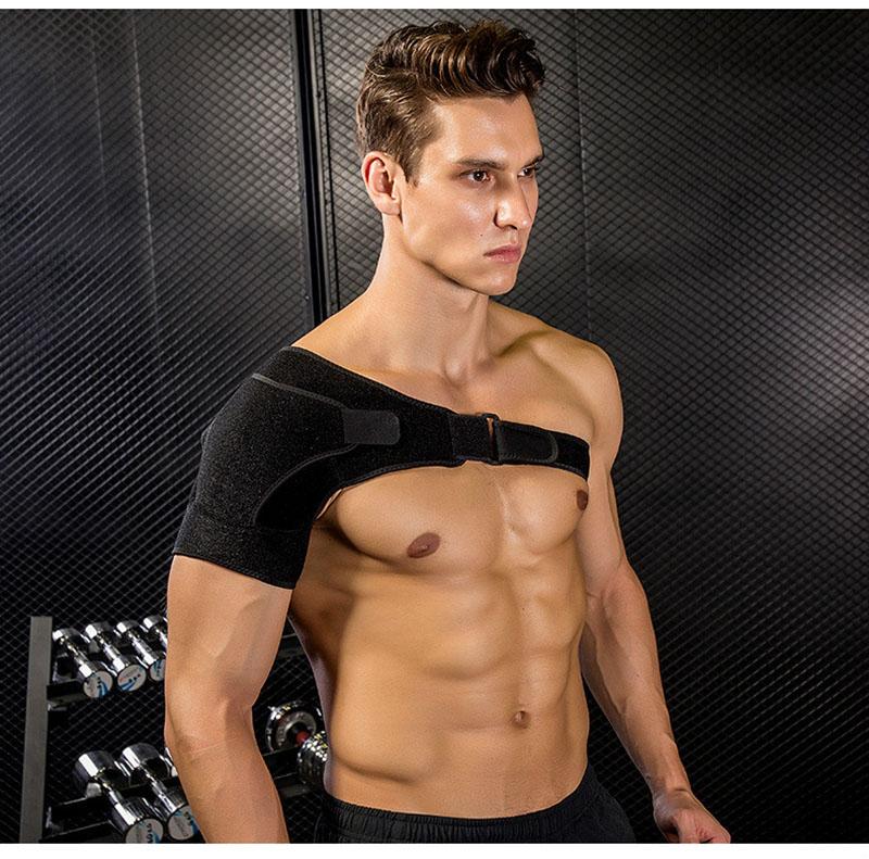 Shoulder Brace Protector Adjustable Left-Right Sports Equipment Anti-collision Breathable Strap Sleeves Back Support