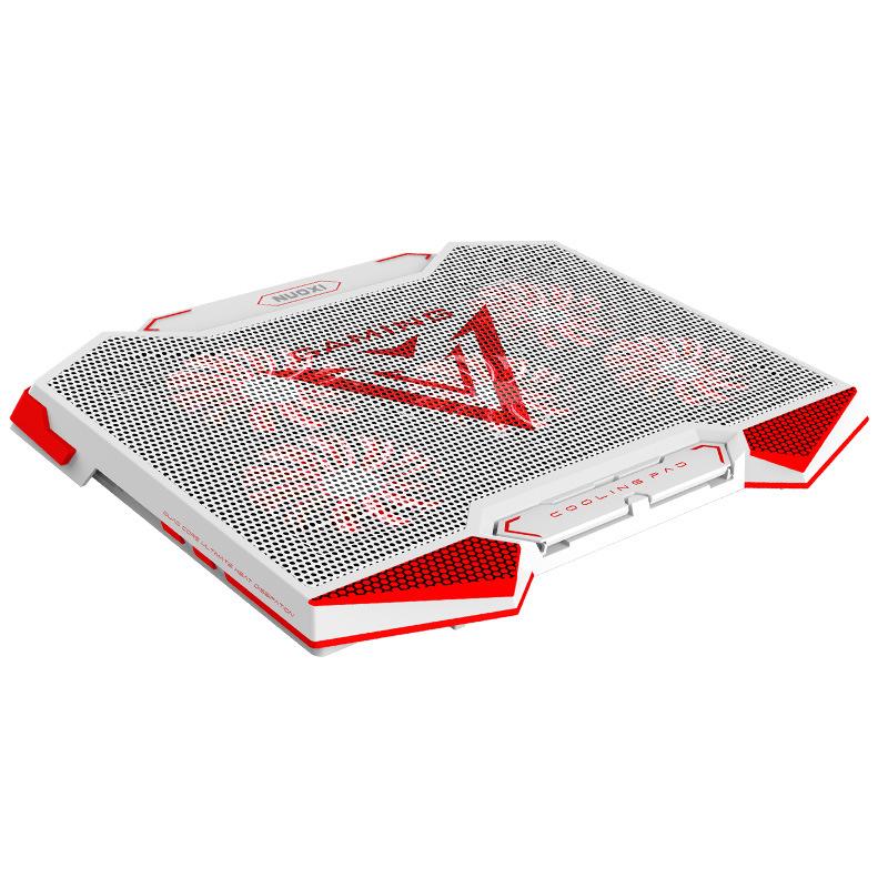 Laptop Cooling Pads Cooler 18 Inch Gaming Pad 5 Fans Led Screen Dual USB Port 1400 RPM With Stand Function For