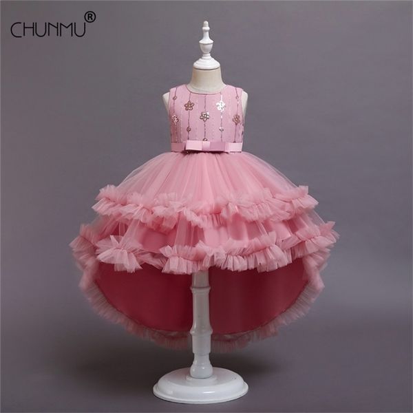 Girls Princess Dress Kids Clothes Wedding Party Toddler Girl Birthday Communion Bridesmaid Infant Children 210508