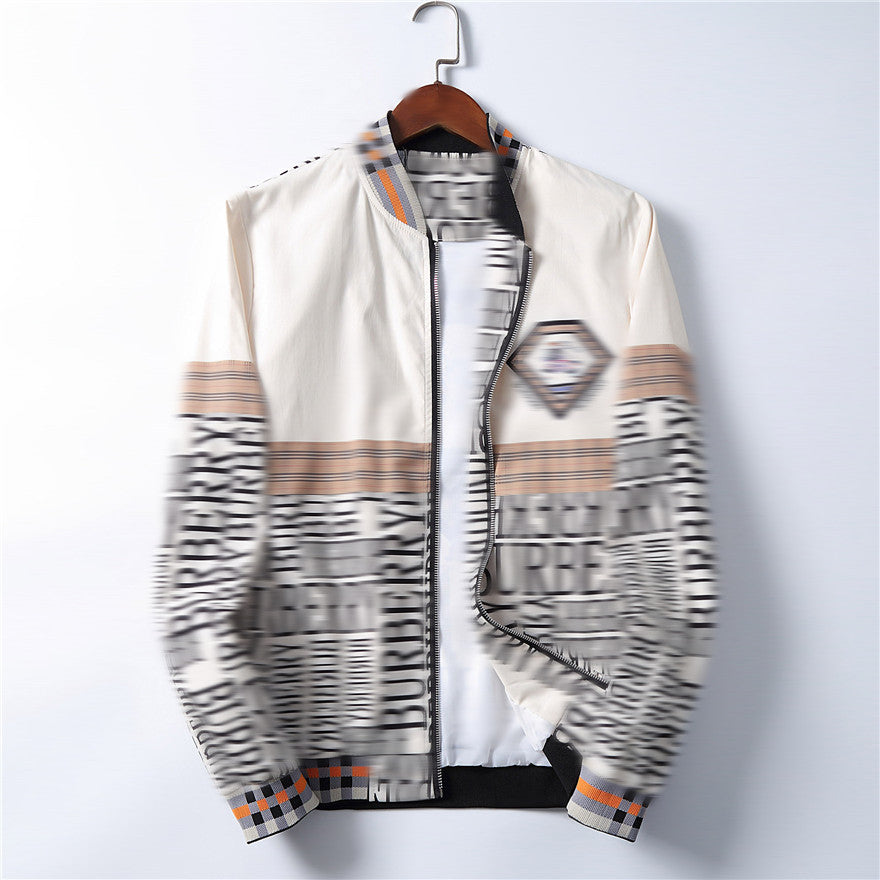 new jacket Fashion Pattern Mens Jackets Letter Printing Patchwork Sunscreen Thin Coat Windbreake Men Women spring autumn Outerwear Size M-3XL