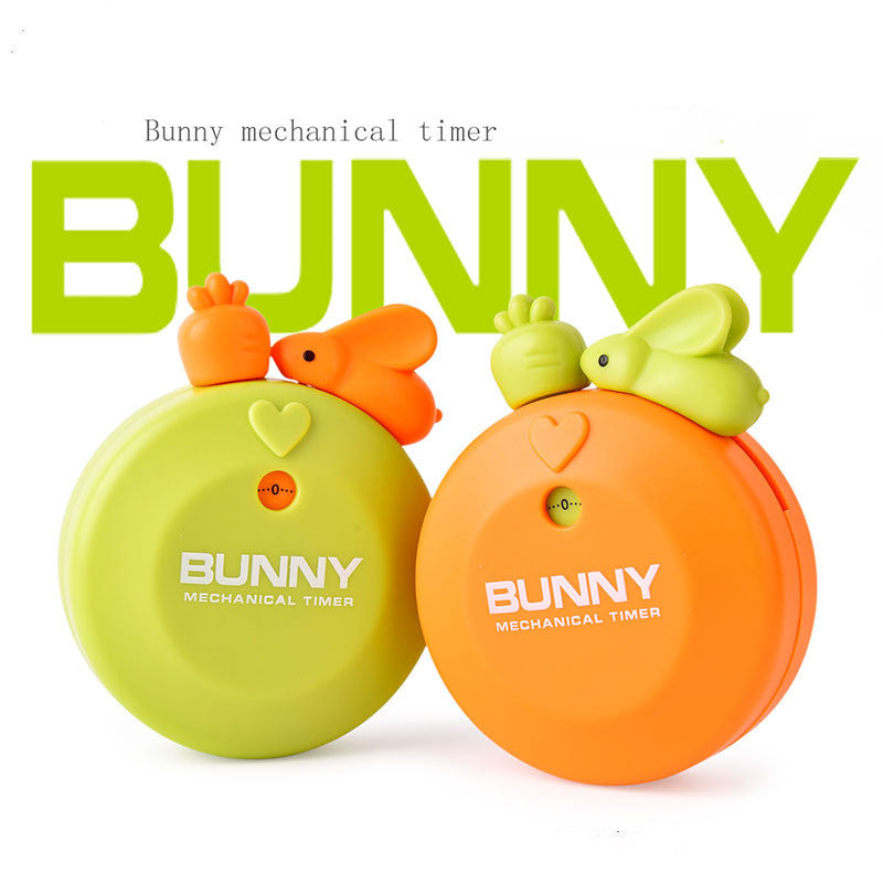 Cute cartoon rabbit magnet timer creative kitchen soup mechanical timer kitchen tools