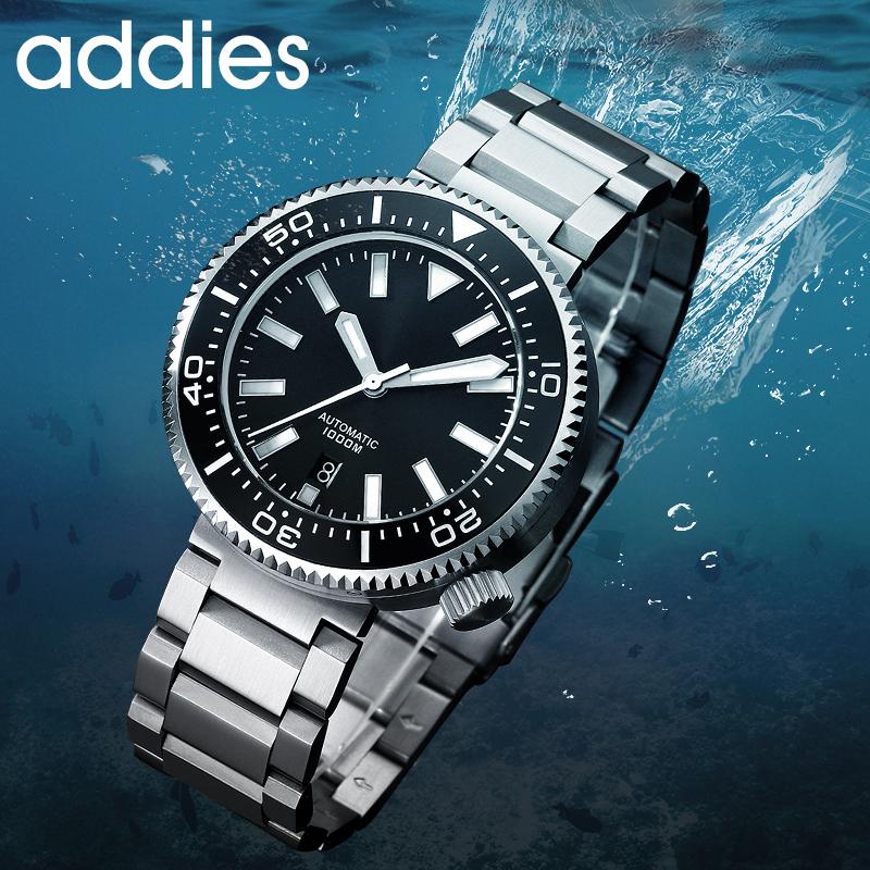 Ice Hockey Men&#039;s Watch 1000m Diver Stainless Steel Automatic Dive Watches Men NH35 Ceramic Bezel Mechanical Wristwatches