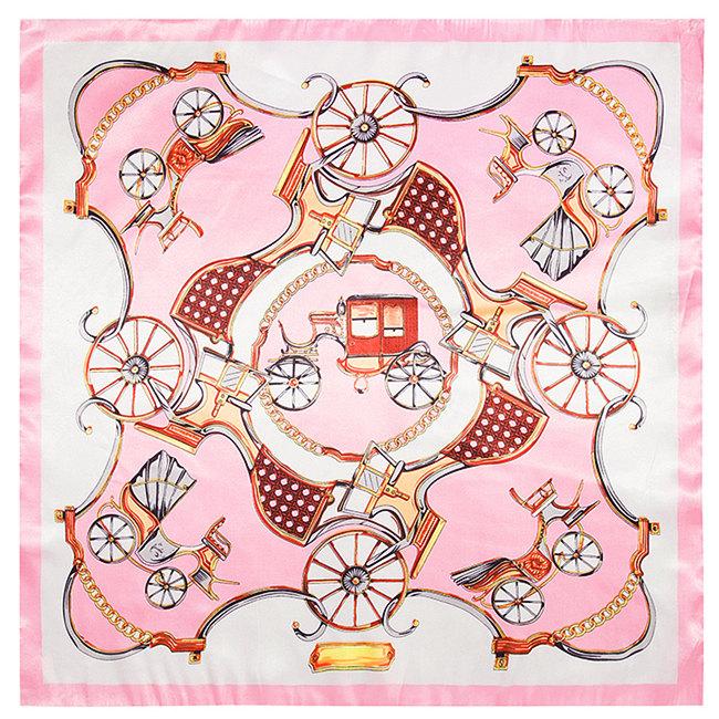 Bandanas 2021 Square Polyester Silk Scarf Sunflower Pattern 60x60cm Ladies&#039; Satin Sqaure Scarves Printed Style Women Headscarf