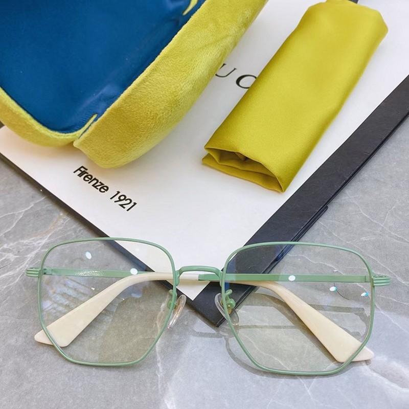 Fashion Sunglasses Frames 2021 Trendy Women Office Anti Blue Light Oversized Computer Glasses Cat Eye Female Blocking Big Size Eyeglasses Al