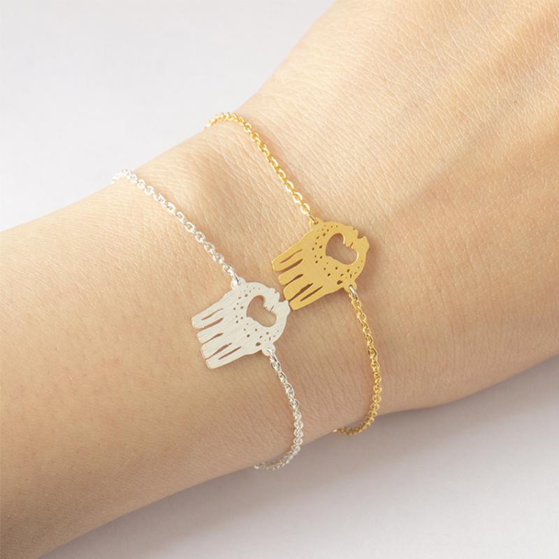 Link, Chain Stainless Steel Cute Animal Giraffe Bracelet Couple Loving Bangle Fashion Jewelry Christmas Birthday Gift For Girls Women