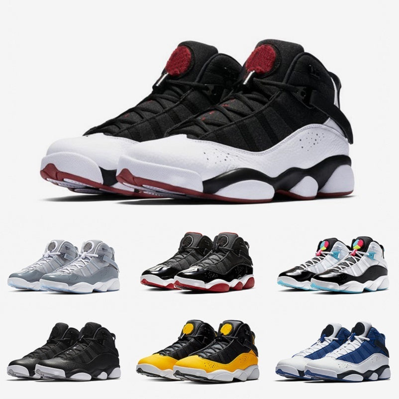 Discount Black Red White Jumpman Six Rings Mens basketball shoes Ice Bred Cool Grey high cut 6s men trainers outdoor sports sneakers25IL
