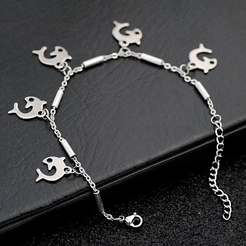 Link, Chain Legenstar Dolphin Charm Bracelet &Bangle For Women 2021 Fashion Jewelry Pulseras Stainless Steel Mujer Wedding Gift