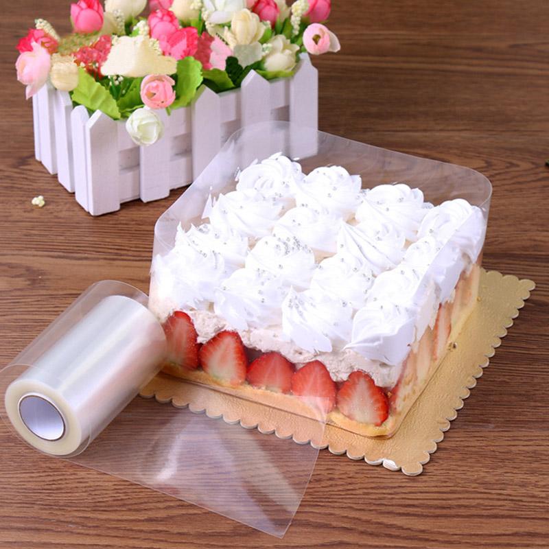 Baking Moulds Cake Bakeware 1 Roll Transparent Clear Wrapping Tape Collar Packaging Mousse DIY Decorating Tools