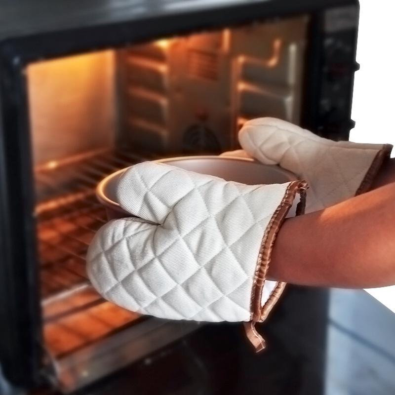Oven Mitts Cotton Anti-scalding Gloves Kitchen Tray Dish Bowl Holder Baking Insulation Microwave Non-slip Heat Resistant