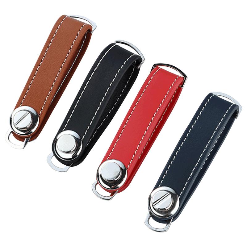 Keychains Keychain Compact Key Holder Elegant And Classy Smart Ring Organizer Leather Creative Gifts For Men