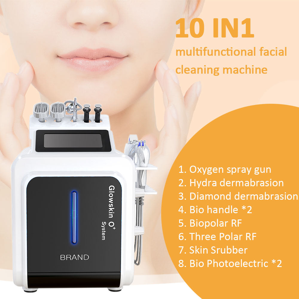 DHL fastshipping 10 in 1 Hydra Microdermabrasion Facial Equipment Hydrodermabrasion Skin Care Beauty Machine
