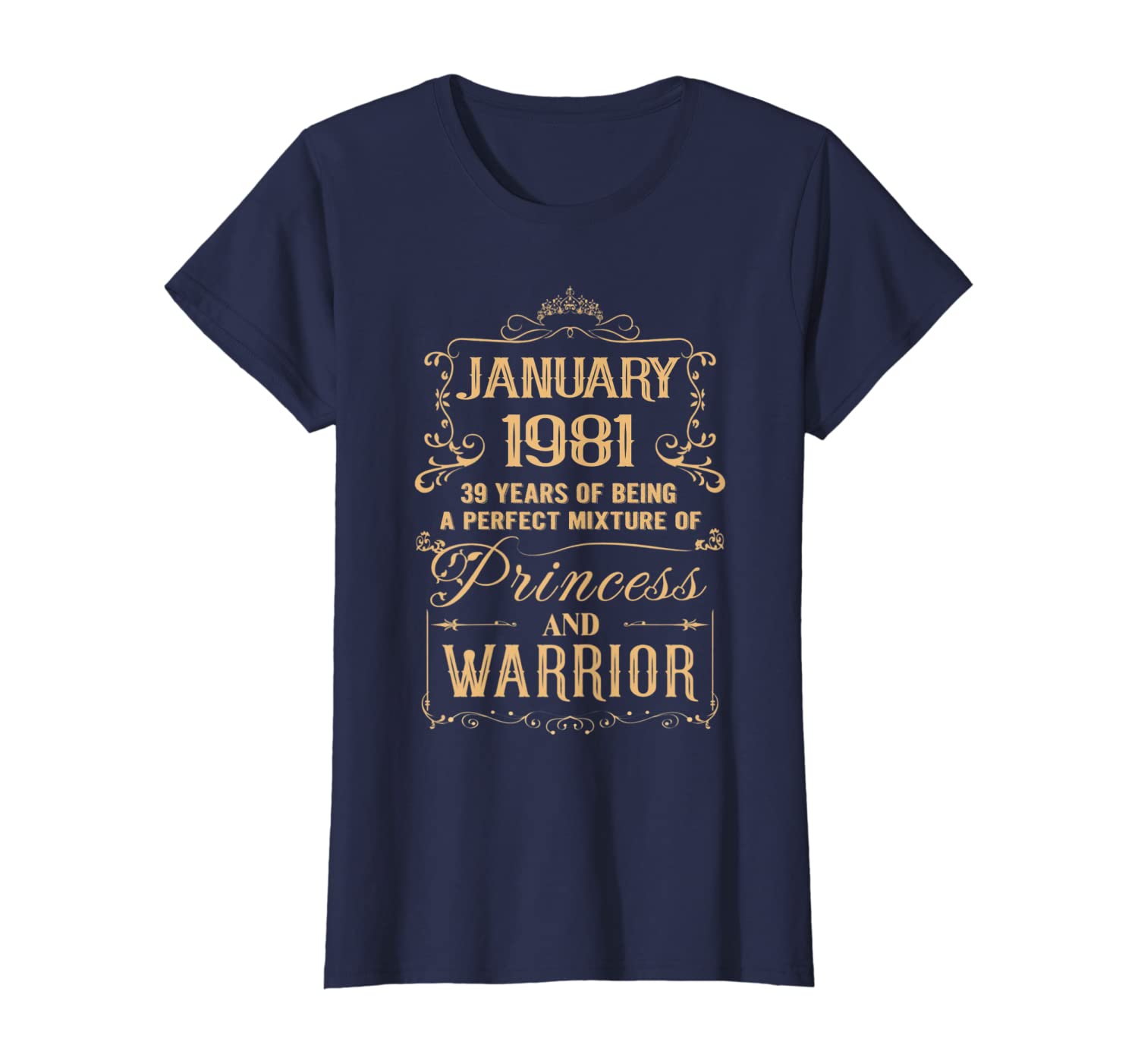 Womens 39th birthday gift for girls were born in January 1981 T-Shirt