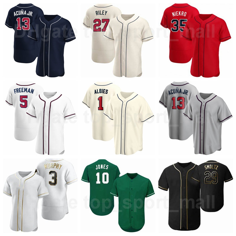 Baseball 29 John Smoltz Jersey 3 Dale Murphy 47 Glavine 49 Rocker Pullover Navy Blue Red Beige Black Grey Green Man Woman Youth