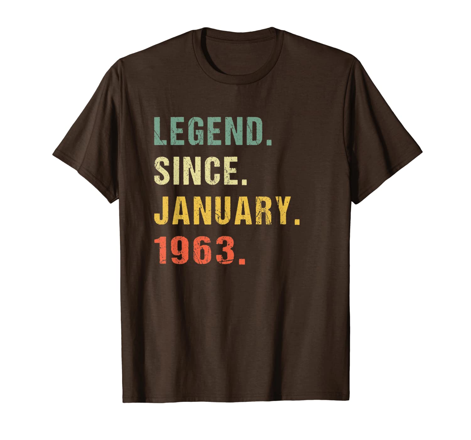 Legend Since January 1963 57th Birthday Gift 57 Years Old T-Shirt