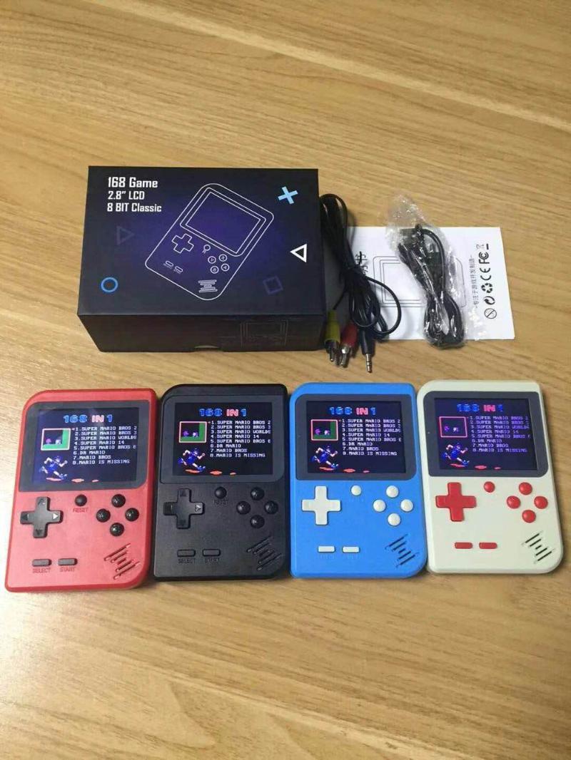 Portable Game Players 10PCS Handheld Retro Mini Console Built In 168 8 Bit Games AV Out Gift For Kids