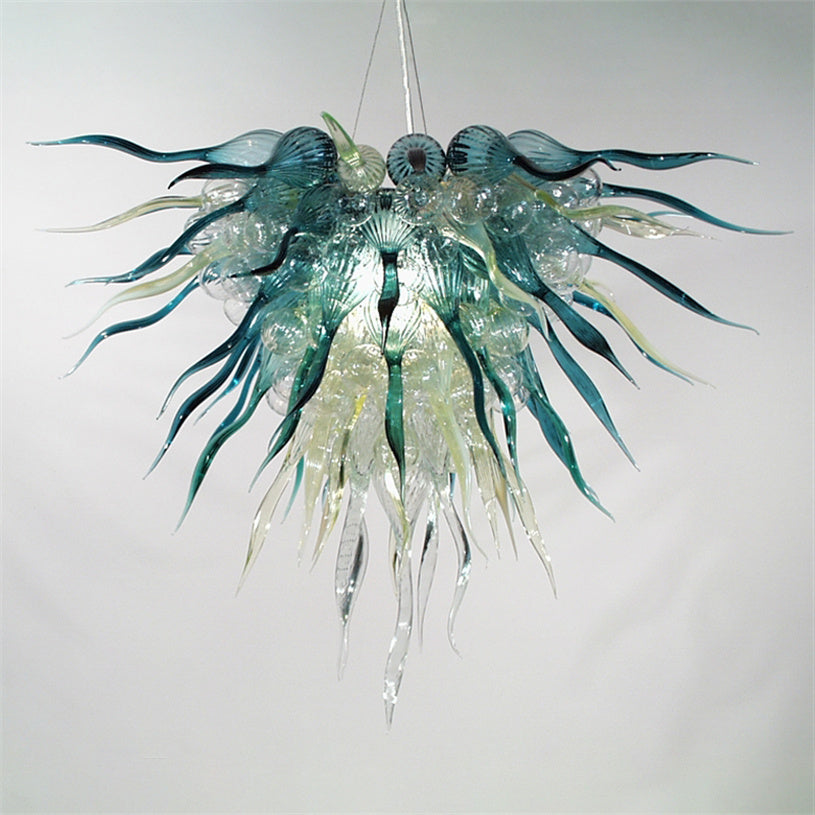 Art Deco Custom Made Lamps Nordic Interior Lighting Hand Blown Glass Chandelier for Bedroom Dining Room Multi Colored Decoration Indoor Ligh 60*60cm