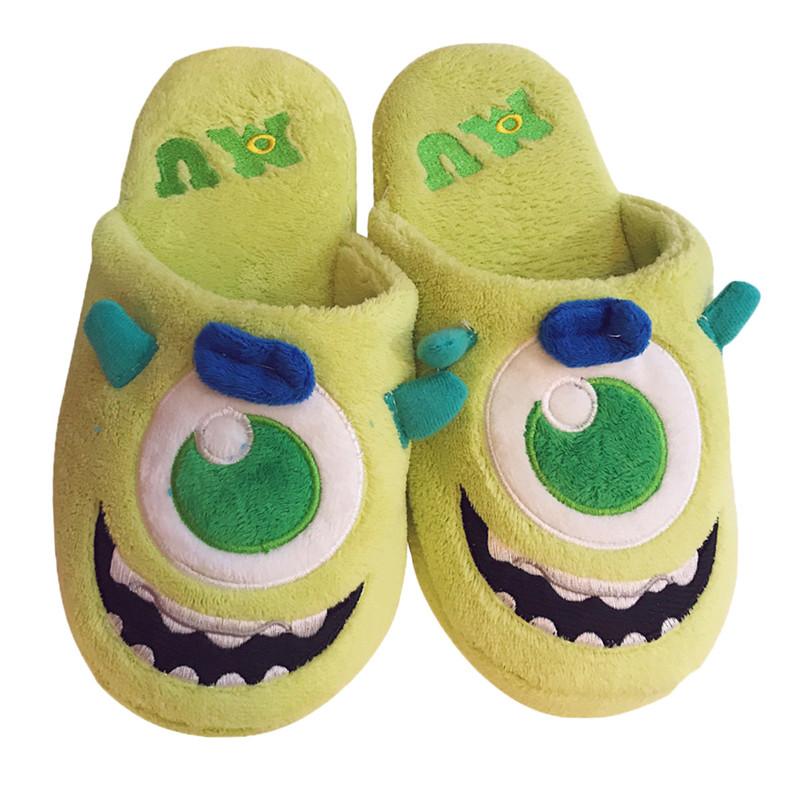 Slippers Cartoon Cotton Mop Soft Bottom Winter Home Plush Female Lovely Couple Day