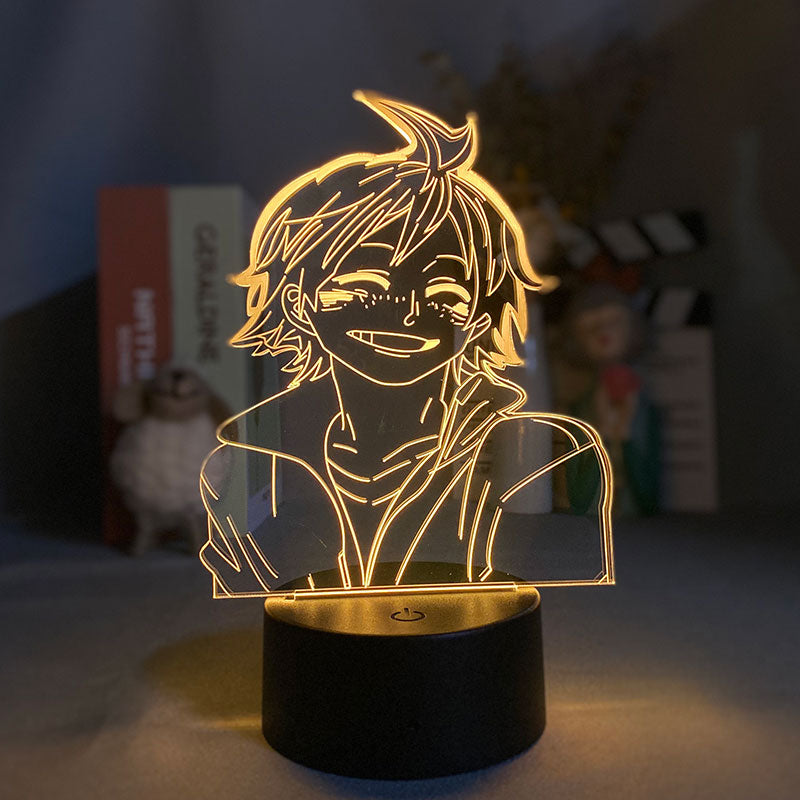 Acrylic 3D Visual Night Light Anime LED Nightlight Smart Phone Control Haikyuu Desk Lamp Tadashi Yamaguchi Atmosphere Decor Friends Gift