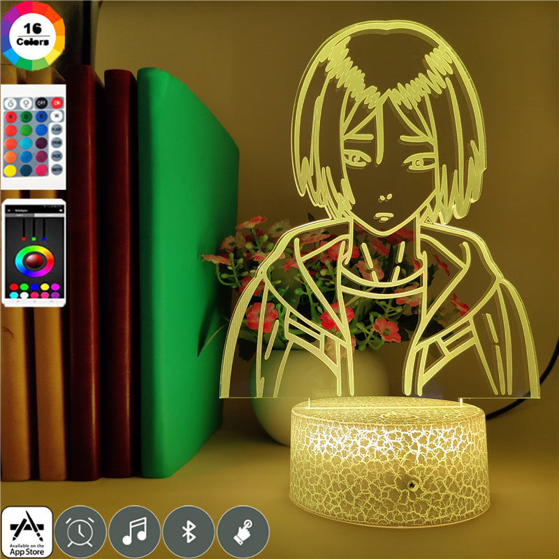 Kozume Kenma 3D LED Night Sensor Light Anime Desk Lamp USB Nightlight Children Holiday Brithday Gifts Haikyuu Volleyball Fans