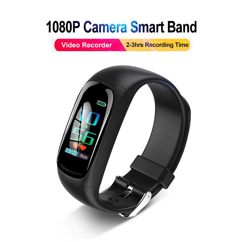 Digital Voice Recorder Amazing 1080P HD Video Camera Color Touch Screen Watch Smart Band Cam Sound Recording Sports Monitor