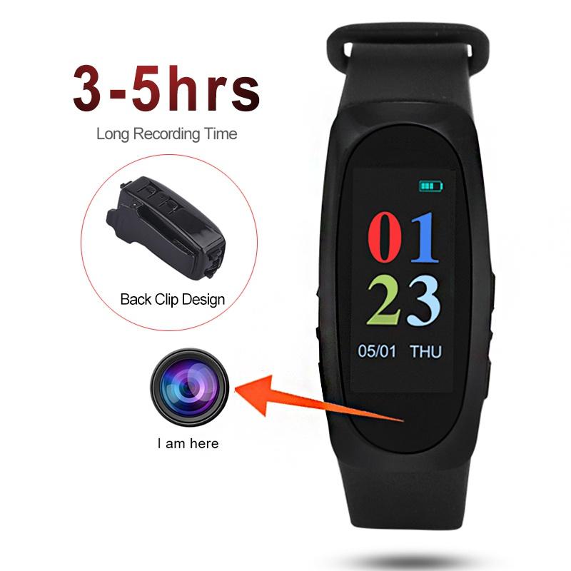 Digital Voice Recorder Amazing Color 1080P HD Video Camera Po Watch Smart Band Wearable Clip Body Cam Sound Recording Sports DV