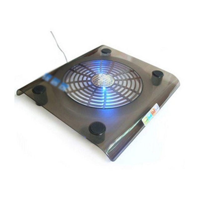 Laptop Cooling Pads Cooler USB Big Fan LED Light Pad Stand For 15&quot; PC Notebook