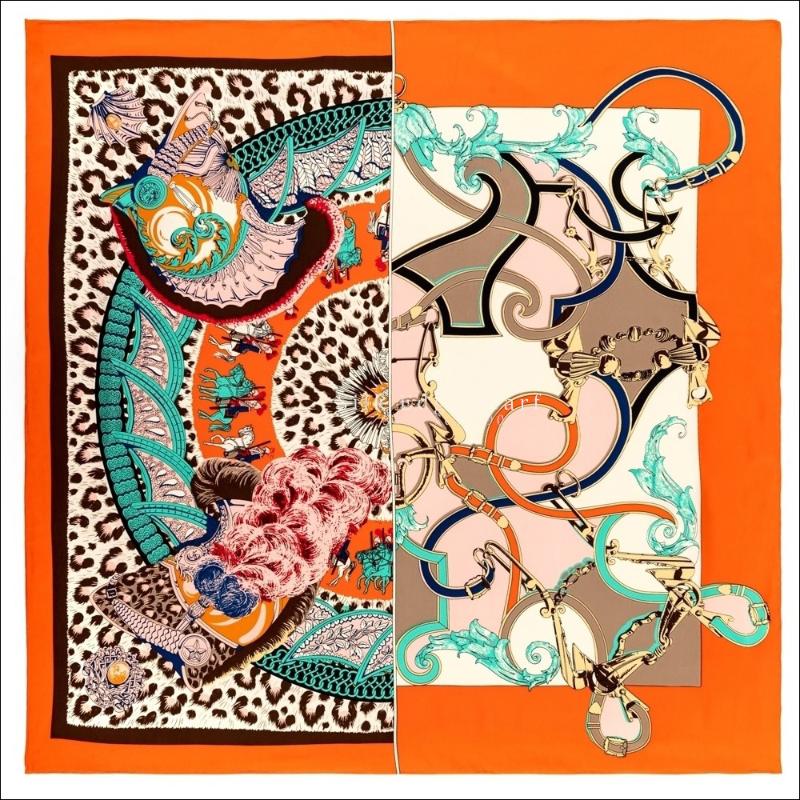 Scarves 90cm Square Silk Scarf Hand Rolled Edges Top 90x90 For Ladies Designer