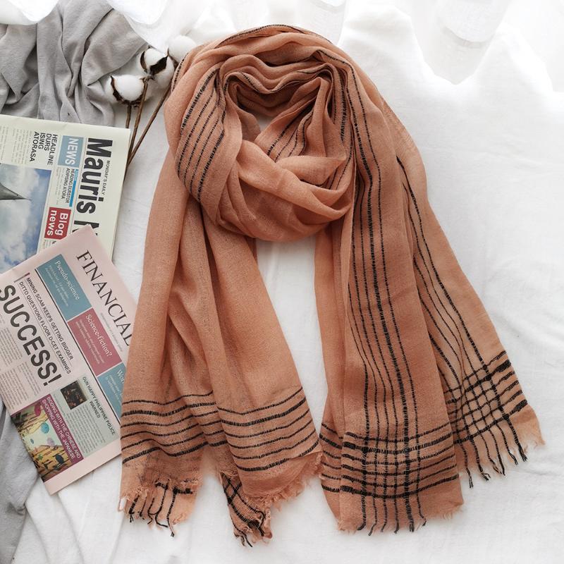 Scarves Autumn Spring Classic French Fragrance Style Son 30% Woollen Scarf Shawl For Women
