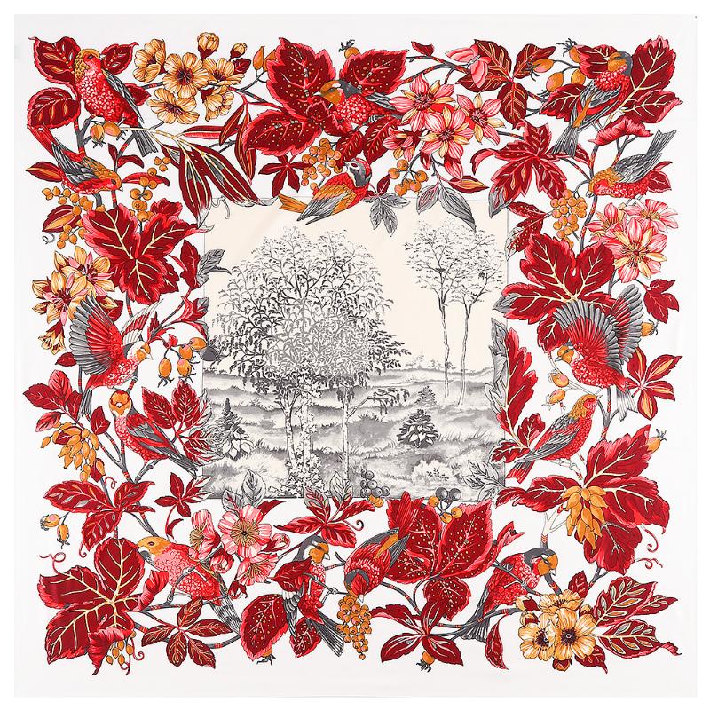 Scarves 2021 Shawl Large Square Fashion Headband Print Giant Scarf In 100% Silk Twill For Women Muslim