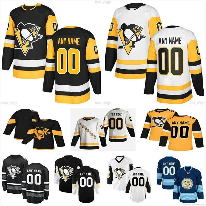 96 Custom Men Women Kids Pittsburgh Penguins Cody Ceci Colton Sceviour Evan Rodrigues Frederick Gaudreau Jared McCann John Marin Hockey Jersey