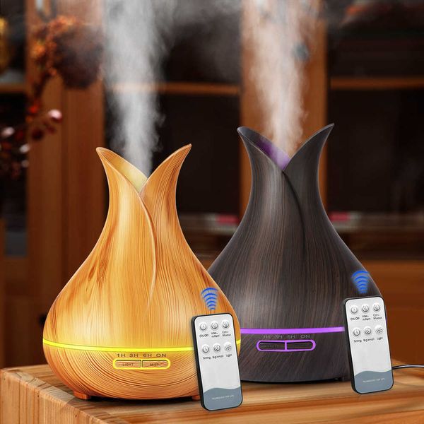 Humidifiers KBAYBO 400ML Ultrasonic Aromatherapy Humidifier Essential Oil Diffuser Air Purifier Home Mist Maker Aroma LED Light 210724 CL250