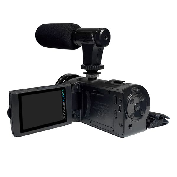 Digital Camcorder Camera Professional with Lens Microphone 1080P HD 16 Million Pixel Handheld DV Shoot