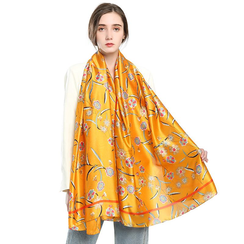 Scarves 2021 Women Autumn Keep Warm Cotton Linen Wrap National Floral Grass Print Scarf Lady Soft Elegant Shawls Female Echarpe 180x90cm