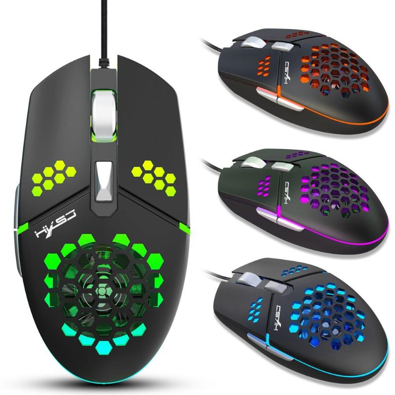 Mice Honeycomb Hollow Mouse With Cooling Fan Adjustable Sweatproof Gaming