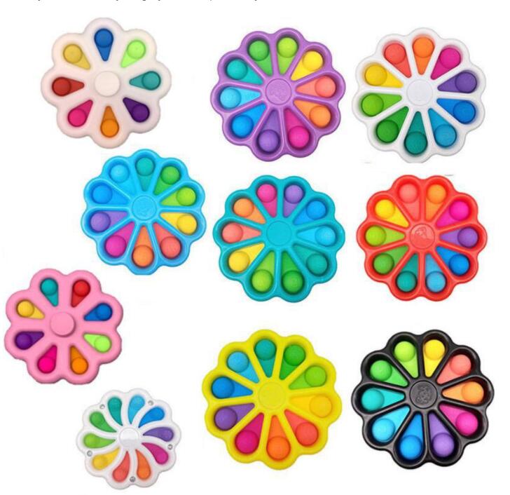 Fidget Toys Finger Bubble Press Relief Fingertip Toy Stress Educational Kids Baby Gift Squeeze Sensor HJ15