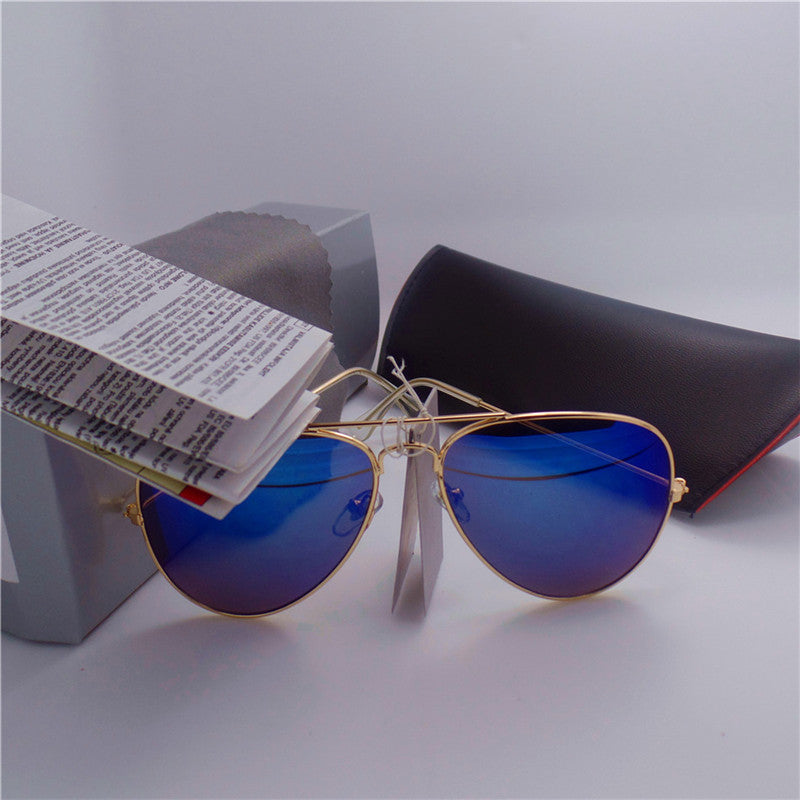 High quality Luxury designer Sunglasses Pilot Fashion Mirror brands Men Women Vintage Sun glasses With box and cases
