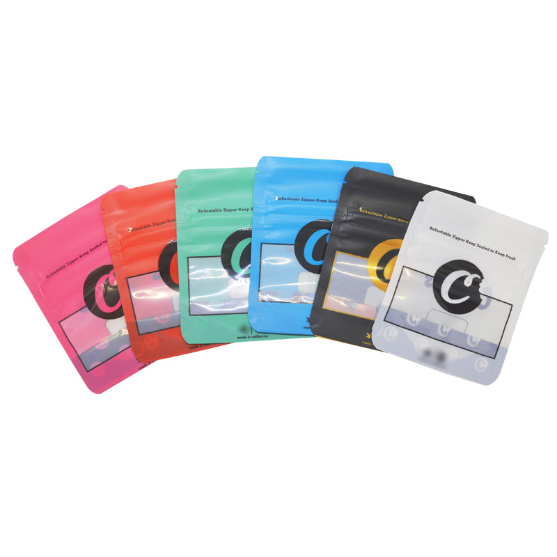 100 Pcs Mylar Smell Proof Ziplock Aluminum Plastic Bags Jungle Boys Runtz Cookies Bags