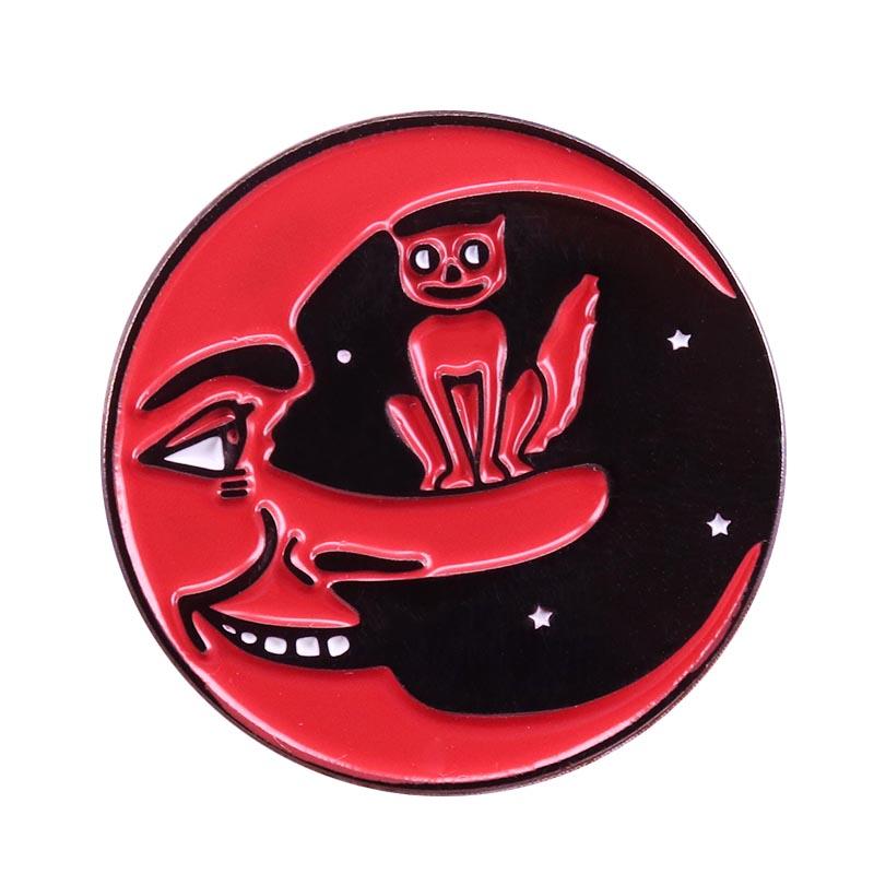 Pins, Brooches Round Button Enamel Pin Movie Themed Brooch Inspirational Quote Badge Cute Outfits Or Backpacks Decor Shirts Suit Scarf