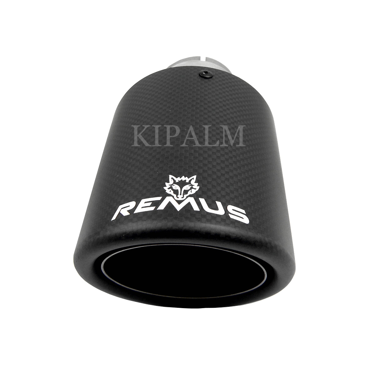 Car Universal Curly Edge Remus Sport Matte Carbon Fiber Exhaust Muffler Tips Sand Blasting Tail Pipe for BMW AUDI GOLF MAZDA Land Rover JAGUAR